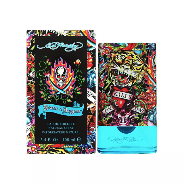 ED HARDY HEARTS & Daggers 3.4 oz edt Cologne Spray for Men New in Box ...
