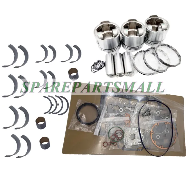 Overhaul Rebuild Kit Fit For Mitsubishi K3E Engine CASE 234 235 Tractor