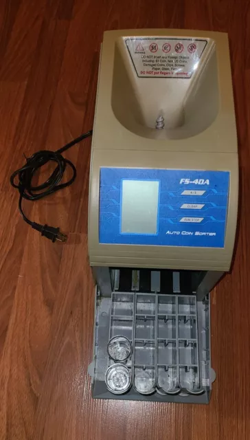 Royal Sovereign Fast Sort Automatic Digital Coin Sorter FS-4DA NEEDS TUBES L@@K!