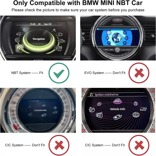 Wireless Apple CarPlay Android Auto NBT Nachrüstsatz für MINI Cooper F55 F56 F57 2