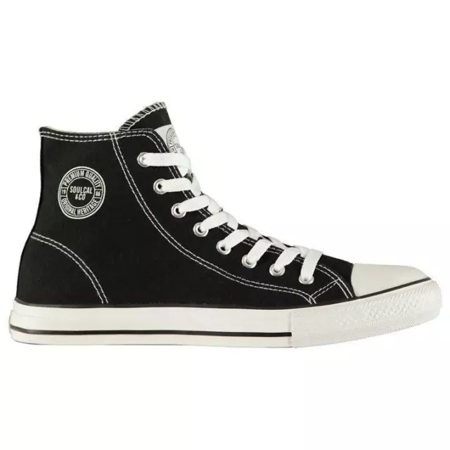 NEW SOUL CAL Black Hi Top Baseball Basketball Boots Trainers Uk 3 4 5 6 7 8 9 10 29.99 PicClick UK
