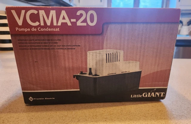 New! Little Giant VCMA-20ULS HVAC Condensate Pump 80 GPH 554425