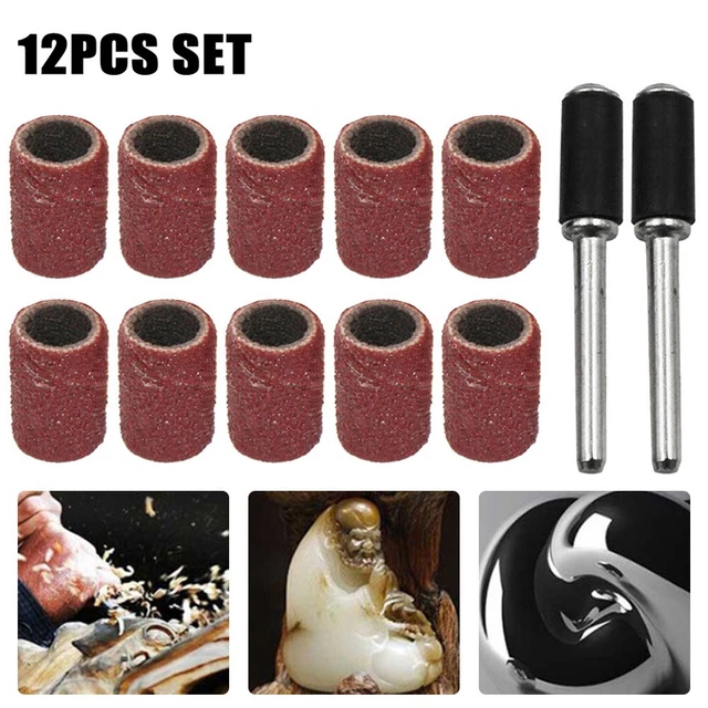 Brand New Sanding Drum Rotary Tool Kit Polishing Replacement With Extension Rod