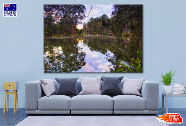 Clear Lane Cove River of Sydney Wall Canvas Home Decor Australian Made Quality