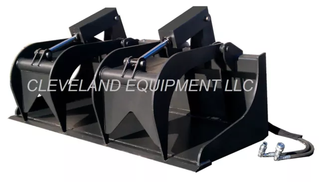 NEW HD 60" GRAPPLE BUCKET SKID STEER LOADER ATTACHMENT Wacker Neuson Bobcat Case