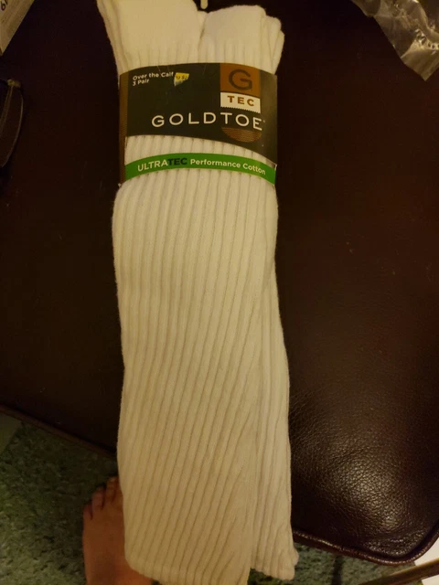 Gold Toe Men's Ultra Tec Performance Over-The-Calf Athletic Socks, Multipairs...