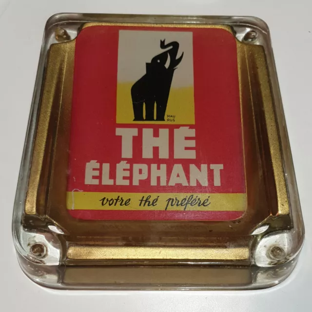 Ancien Rendu Monnaie Publicitaire The Elephant Verre Vintage  Original "Mau Rus"