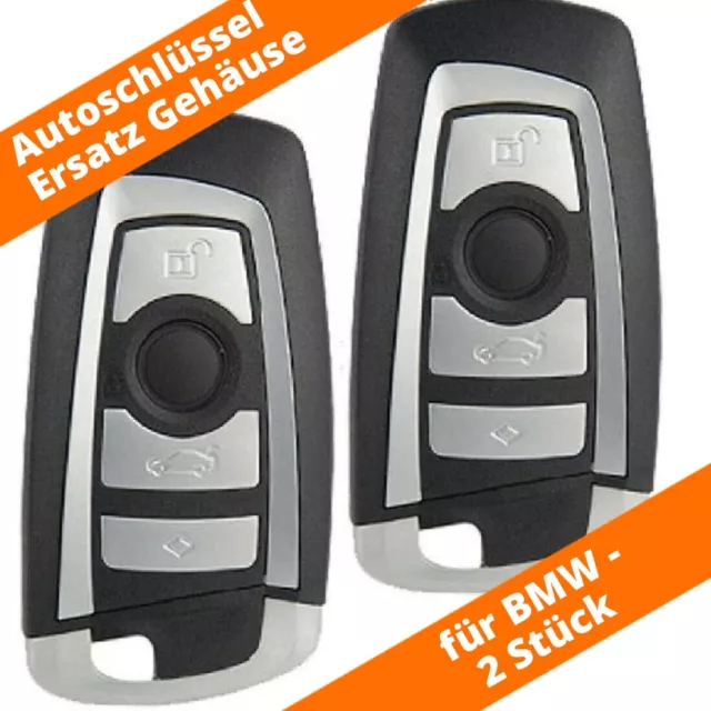 Autoschlüssel Gehäuse Schwarz 3 Tasten für BMW Smartkey F20 F21