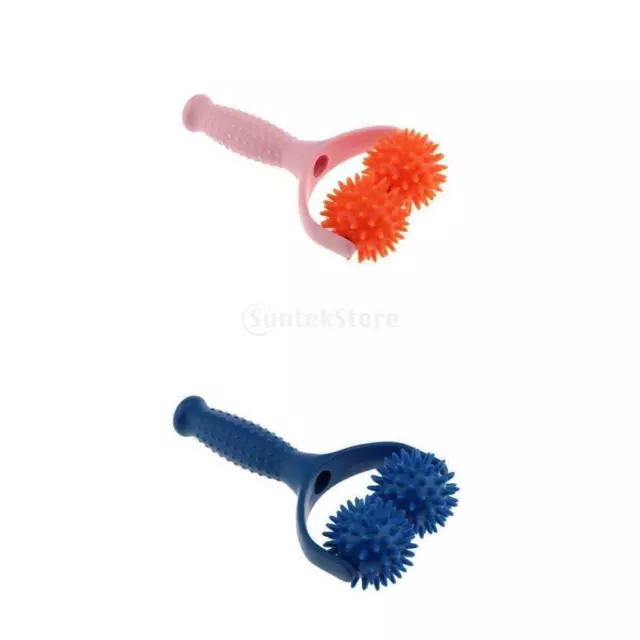 2x Y Shaped Plastic Spiky Roller Massage Ball Arms Leg Foot Full Body