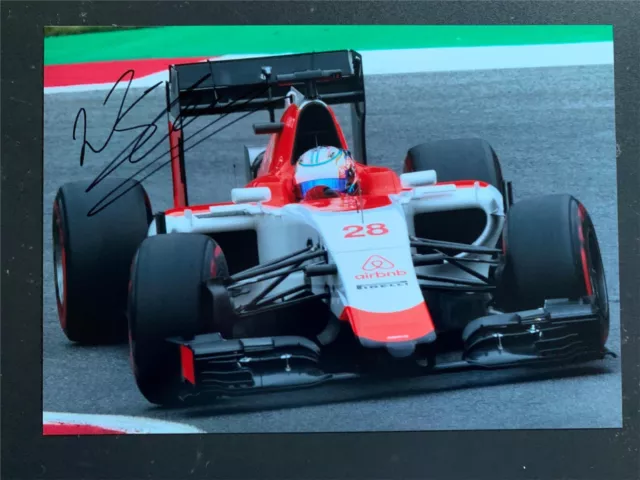?Will Stevens Hand Signed 12x8 Photo F1 Autograph Manor Marussia