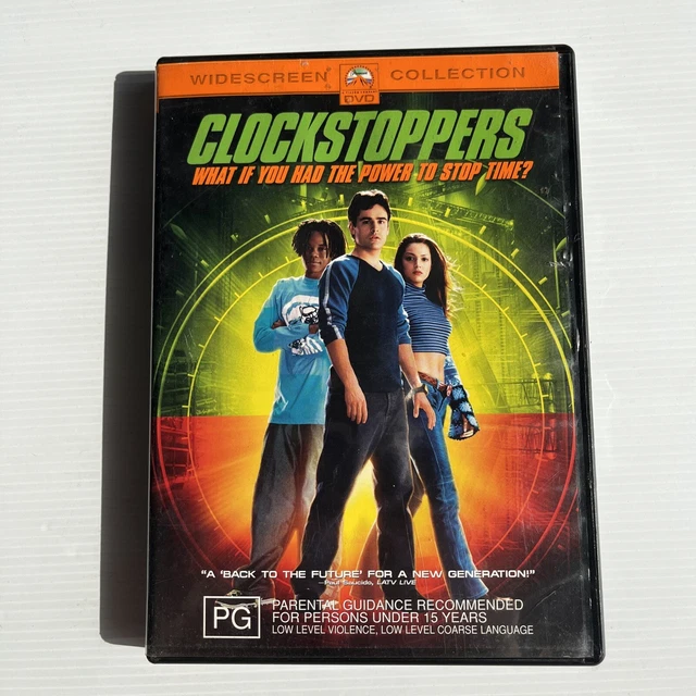 CLOCKSTOPPERS (2002) Region 4 DVD Jesse Bradford, Paula Garces EUR