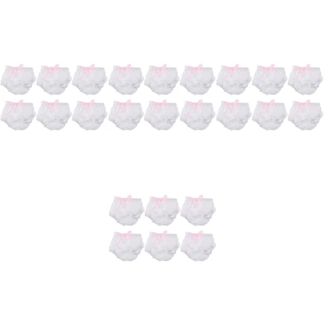 24 pz pannolini per bambole riutilizzabili lavabili decorativi mutandine per bambole giocattolo