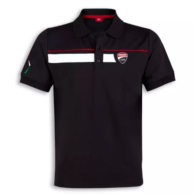 Ducati Corse Vitesse Polo Manches Courtes Noir Neuf %% Soldes %%%