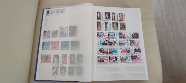 Sammlung Dickes Album 43 Seiten Briefmarken Orient + Disney + 3D aus Nachlass