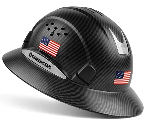 Full Brim Hard Hat Vented Construction Safety Helmet OSHA Approve