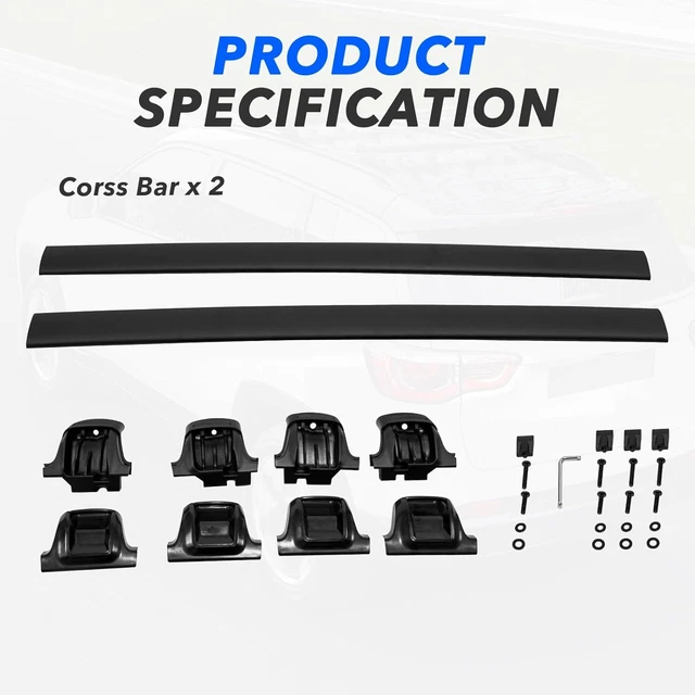 ROOF RACK CROSS Bars for 20232024 Toyota Sequoia Rails Replace OEM