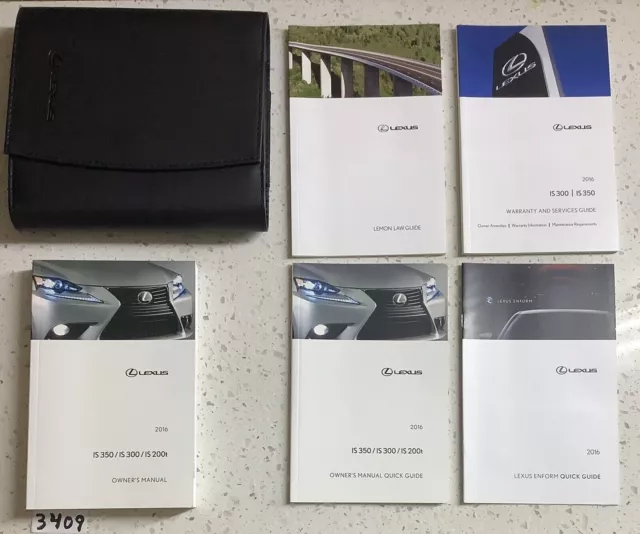 2016 Lexus Is 350 Is250 Is 200T Owners Manual Operators User Guide Book