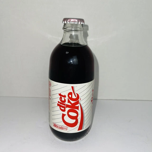 VINTAGE DIET COKE Coca Cola Bottle 12 oz Mexico Nutra Sweet Glass