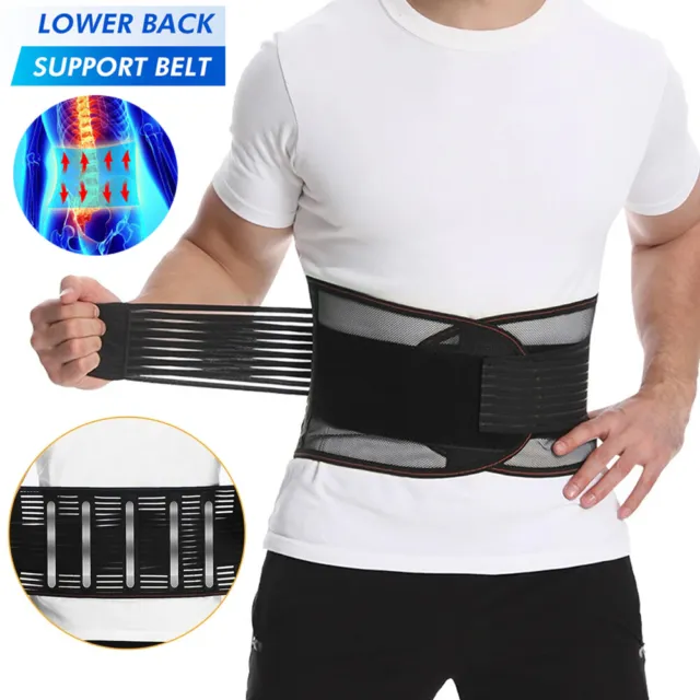Rückenstützgürtel Lendenwirbelstütze Rückenbandage Herren Damen unteren Rücken