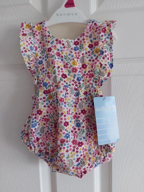 JoJo Maman Bebe Girls Rompersuit 0-3 Months BMWT