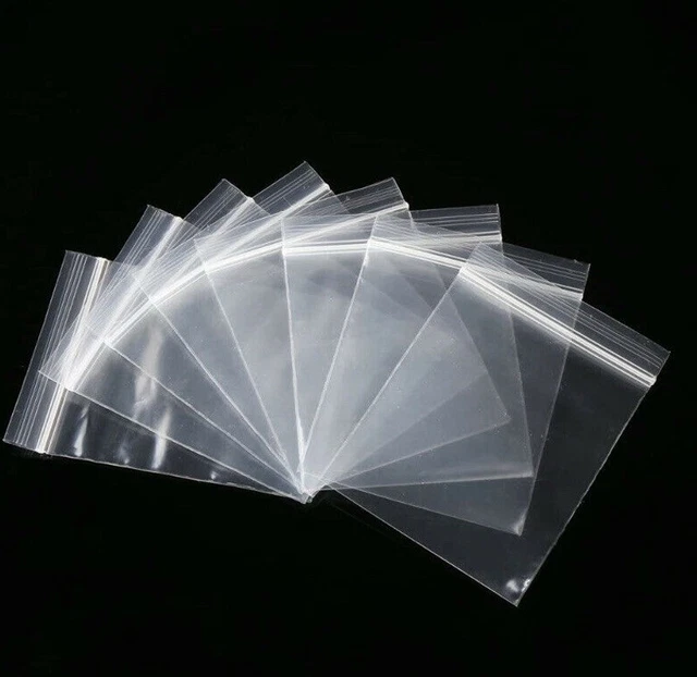 Sacchetto di plastica durevole maniglia plastica trasparente richiudibile 100