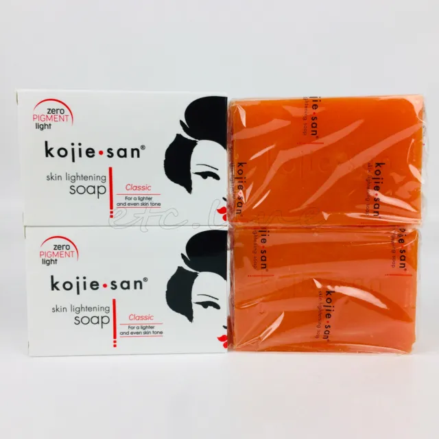 Kojie San Kojic Acid Skin Lightening Whitening Soap x 2 Bars 135g each Genuine