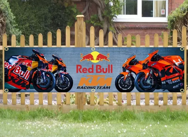 Red Bull KTM Racing USA große 240 cm Fahne Flagge Werbe Banner Motorrad Motiv