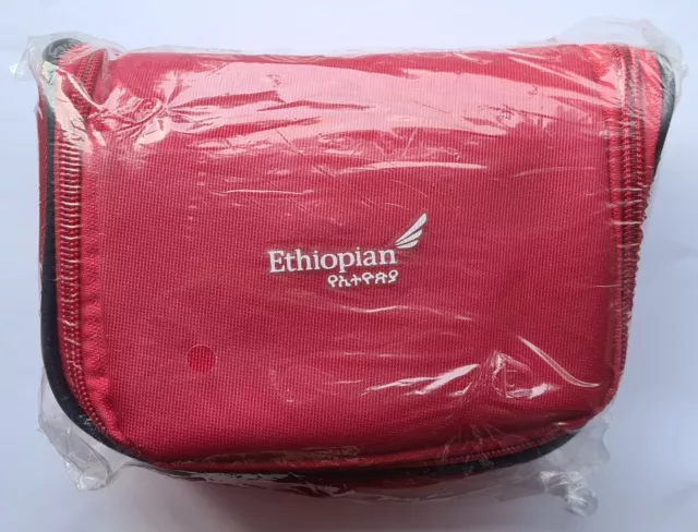 Ethiopian Airlines Business Class Toiletries Kit. Red Colour