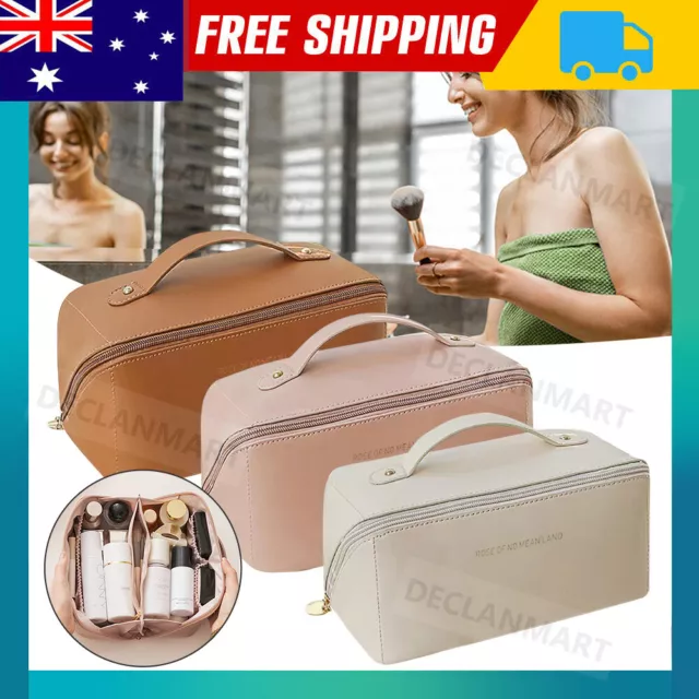 Women Travel Makeup Bag,Large Capacity Cosmetic Bags Portable Pouch Organizer