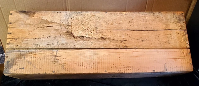 Vintage Rare National Powder Company HIGH EXPLOSIVES Wood Box Crate Pennsylvania 8