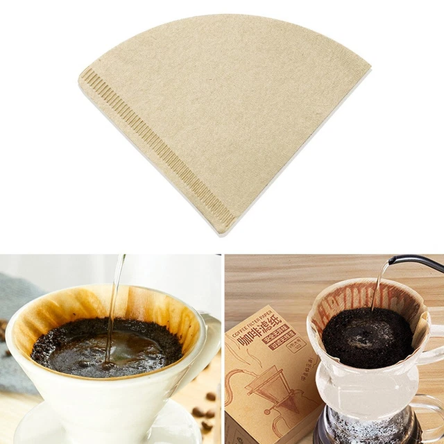 100 Filtres à Café Jetables En Forme De Cône, Pour 4 à 6