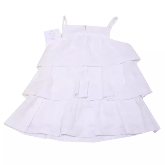 0153I vestito bianco  bimba BURBERRY BABY lino vestitino abito dresses kids 2
