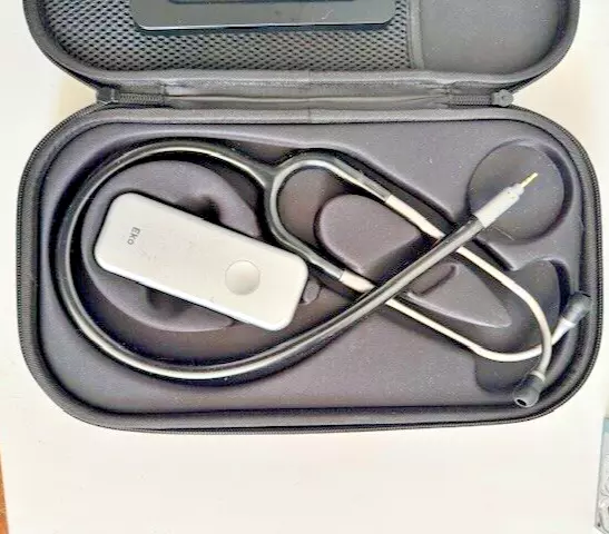 Eko Duo version 1 Electronic Stethoscope, case and Earpiece