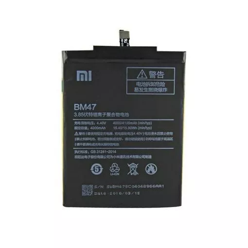 Batería BM47 Original Para Xiaomi Redmi 4X / Redmi 3 / 3S de 4000mAh DESMONTAJE