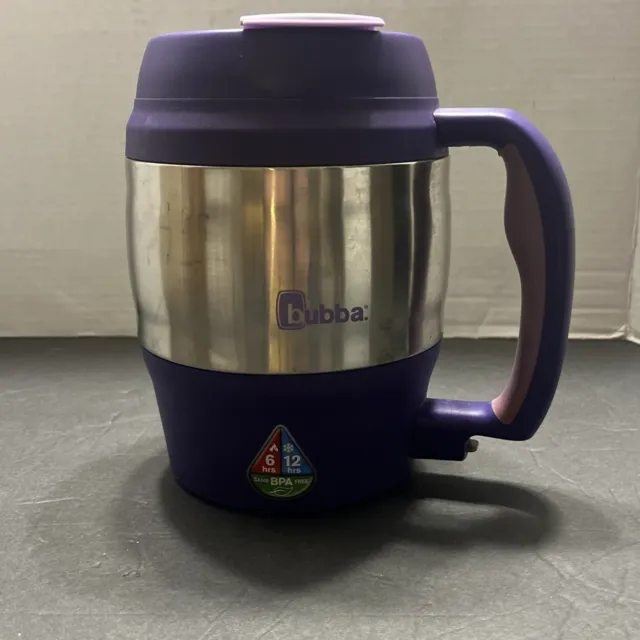 Bubba Keg 52 Ounce Insulated purple & Chrome Travel Mug Handle Hot or Cold