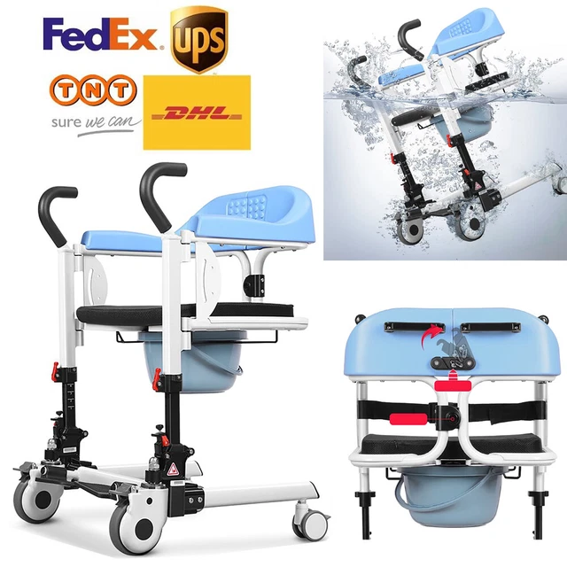 Trasferimento idraulico multifunzione/sollevamento/toilette/sedia da bagno multifunzione per paziente/anziani