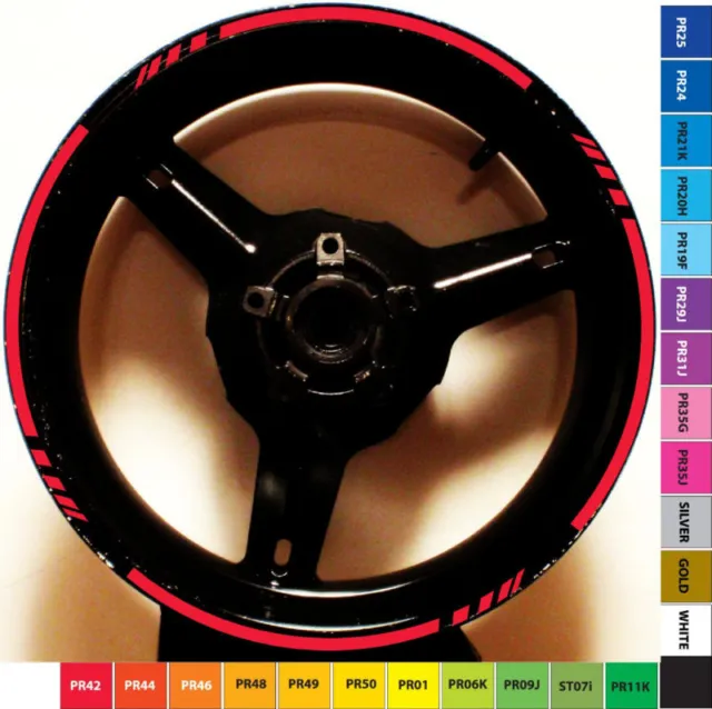 Custom Motorcycle Rim Stripe Wheel Decal Tape Kawasaki Ninja Zx10R Zx12R Zx14 R