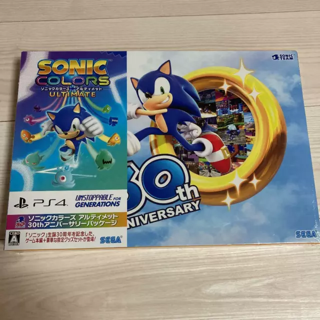 PS4 Sonic Colors Ultimate paquete 30 aniversario libro de arte CD limitado Japón