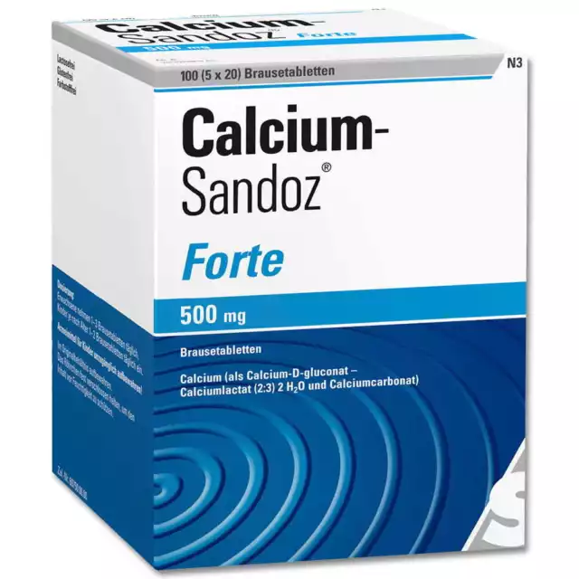 CALCIUM SANDOZ FORTE 5 X 20 St Brausetabletten