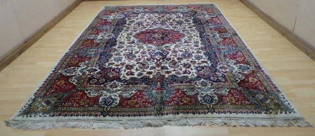 Large PERSAIN design CARPET RUG Hand Made oriental Living Room 11ft 7" x 7ft 10"