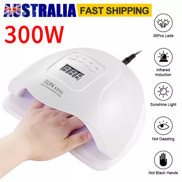 300W Nail Polish Dryer Nail Lamp UV LED Light Professional Art Gel Curing Device