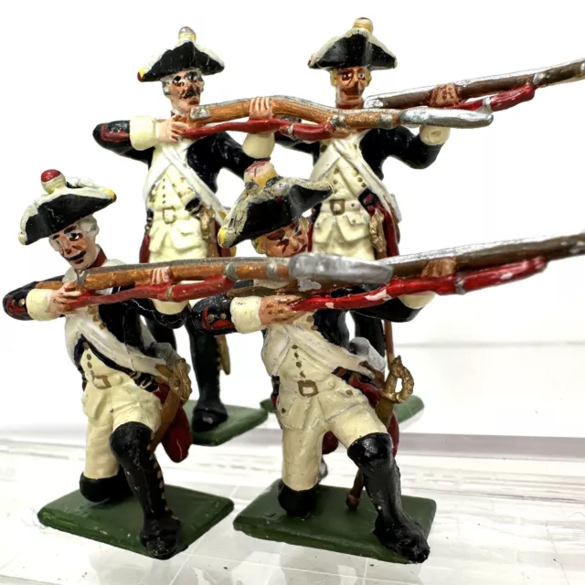 Prussian Infantry Firing Line Painted Napoleonic War Military Soldier Toy Figure