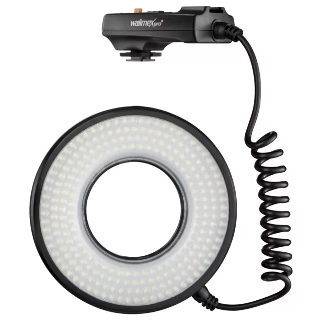 walimex pro Macro LED Ringlicht DSR 232 Set, stufenlos regulierbar, 1400 Lumen 2