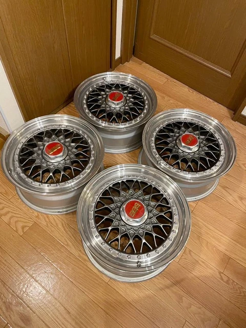 JDM BBS RS 044 15inch 6.5j+25 pcd 114.3 4H BBS LM Championship Editio No Tires