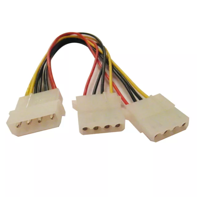 Evercool EC-DF008 4 pin Molex to 2 x 4 pin Molex power splitter (AK-PW-Y-20)