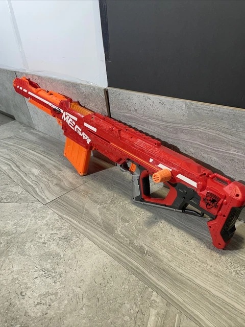 Nerf Centurion Mega Toy Blaster - with magazine and scope RARE - RETIRED WORKS!