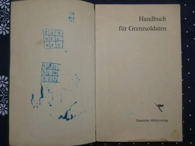 Handbuch für den Grenzsoldaten NVA Grenzer Berliner Mauer innerdeutsche Grenze 2