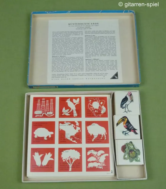 Kunterbunte Erde - Komplett Top! Lotto-Spiel von Ravensburger ©1957 ab 6 Jahren 3