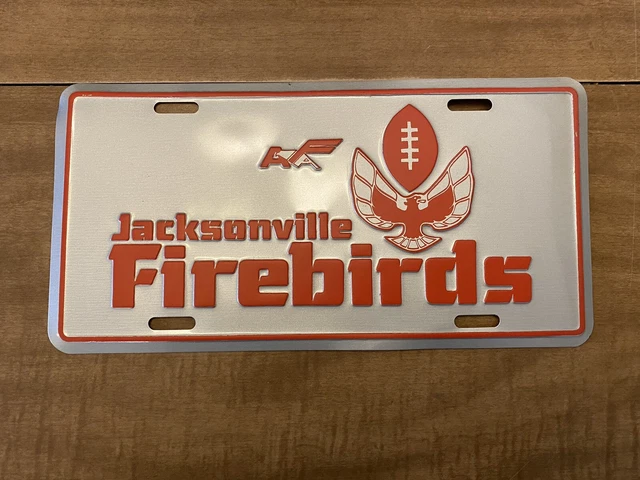 American Football Association Jacksonville Thunderbird Vanity License Plate  AFA