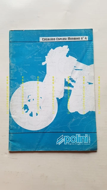 POLINI catalogo ricambi tutti modelli MINIBIKE 2005 originale parts catalogue